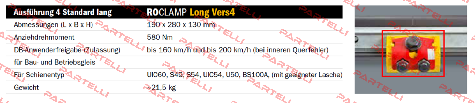 9806805004, Type: ROCLAMP Long Vers4 Robel