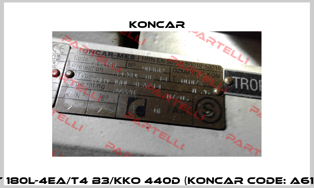 7ABT 180L-4EA/T4 B3/KKO 440D (Koncar Code: A617861) Koncar