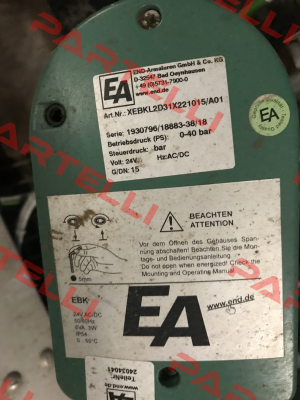 XEBKL2D31X221015/A01 (OEM) End Armaturen