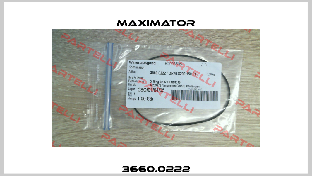 3660.0222 Maximator