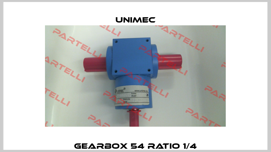 GEARBOX 54 Ratio 1/4 Unimec