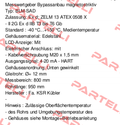 FFG-BP.20H3OD-DTK48-800 (10158834) Ksr Kuebler