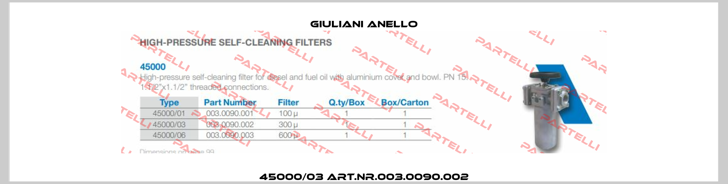 45000/03 Art.Nr.003.0090.002 Giuliani Anello