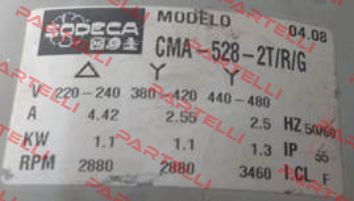 CMA-528-2T/R/G OEM  Sodeca