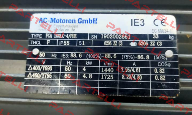 FCA 100 LC-4 / PHE - B5 400 /690 AC Motoren