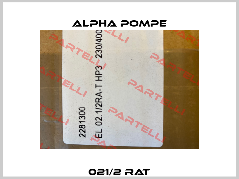 021/2 RAT Alpha Pompe