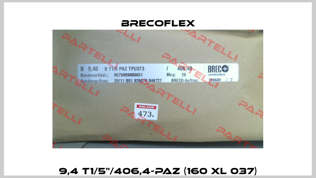 9,4 T1/5"/406,4-PAZ (160 xl 037) Brecoflex