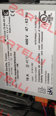 TE10A/16A/400V/0V10/SCA/ENG/-/-/NOFUSE/-/-/00 Eurotherm
