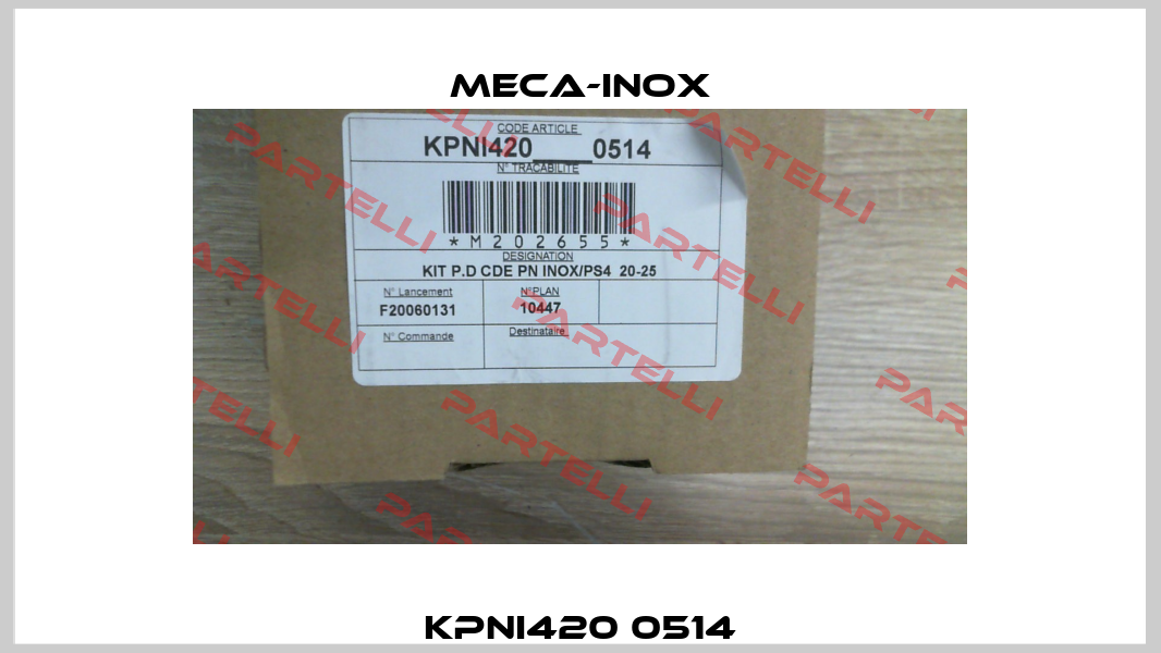 KPNI420 0514 Meca-Inox