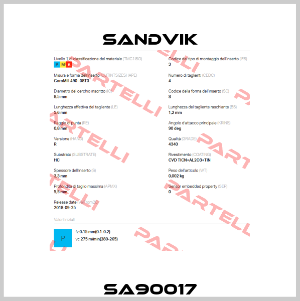 SA90017 Sandvik