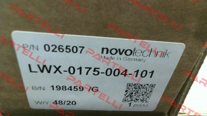 P/N: 400026184 Type: LWX-0175-002 Novotechnik