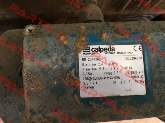 Repair kit for NM25/12AE  1005294058  Calpeda