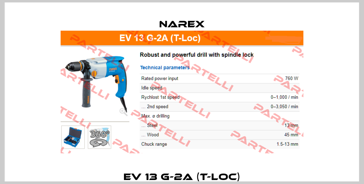 EV 13 G-2A (T-Loc) Narex