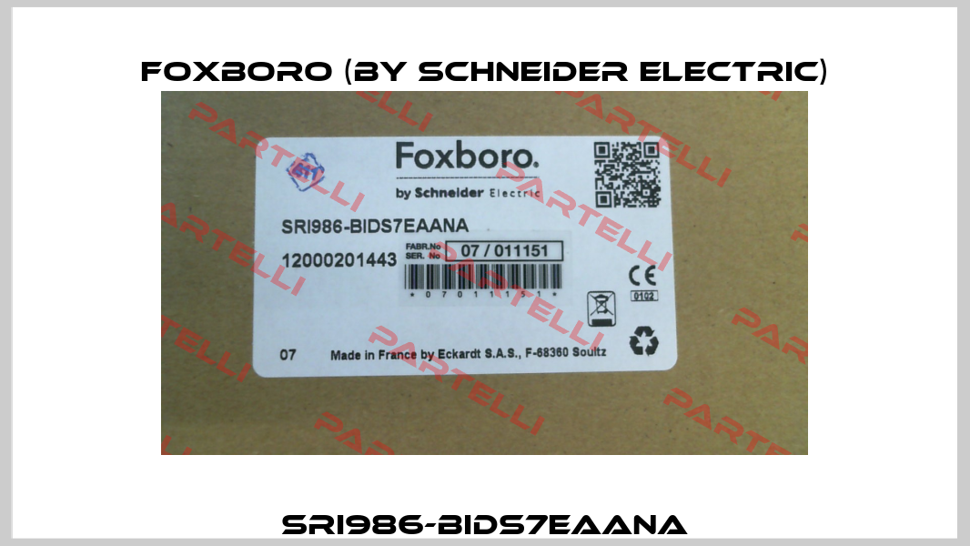SRI986-BIDS7EAANA Foxboro (by Schneider Electric)