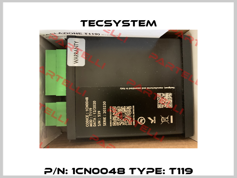 P/N: 1CN0048 Type: T119 Tecsystem