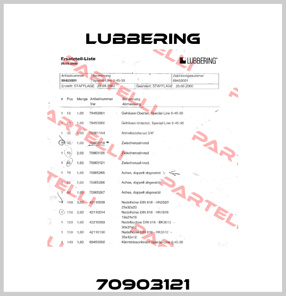 70903121 Lubbering