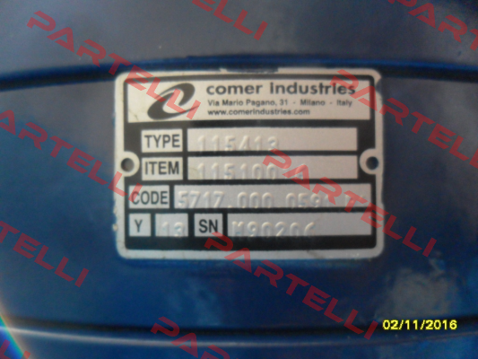 Type 115413 OEM  Comer Industries