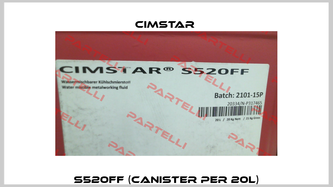 S520FF (canister per 20l) Cimstar 