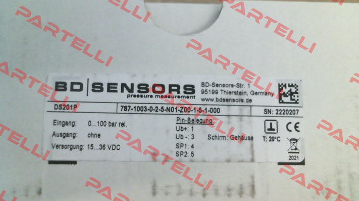 787-1003-0-2-5-N01-Z00-1-5-1-000 Bd Sensors