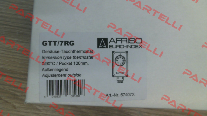 Nr.: 67407X Type: GTT/7RG 0/90°C 100mm IMIT (Afriso)