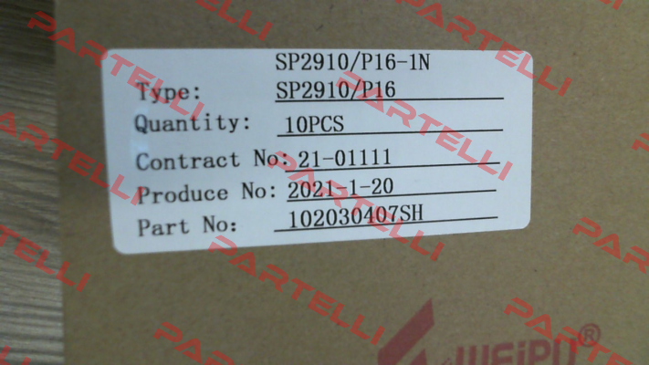 SP2910/P16II-1N Weipu