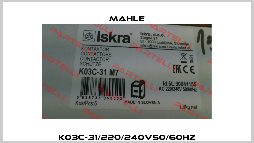 K03C-31/220/240V50/60Hz Mahle