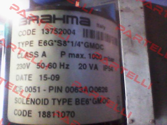 E6G*S8 R1/4" B/BE6*GMOC (81.00110) (stock) Brahma