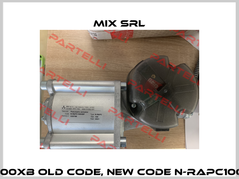 RAP100XB old code, new code N-RAPC100XBP MIX Srl