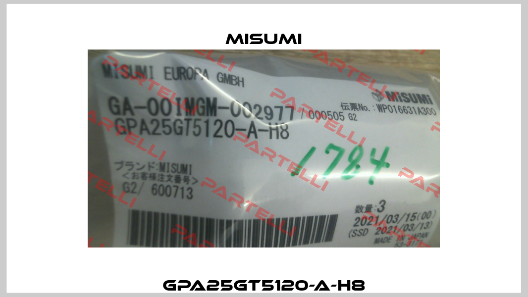 GPA25GT5120-A-H8 Misumi