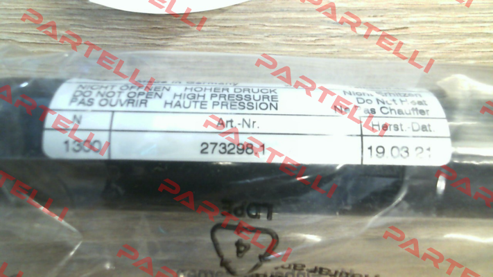 G 14 28 0100 0 0380 AU27 AB16 01300N ( G14-28ST-25140) Hahn Gasfedern