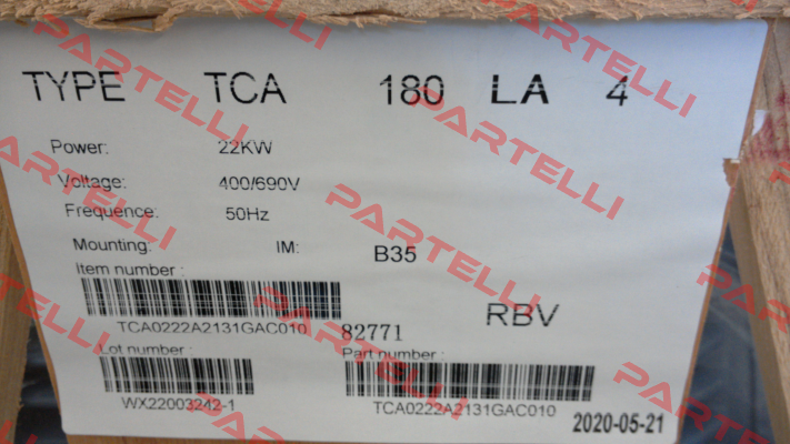 TCA180LA4E3U46B 2001 Marathon (Regal)