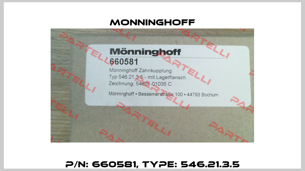 P/N: 660581, Type: 546.21.3.5 Monninghoff