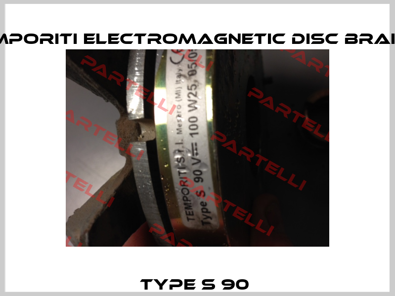 Type S 90  TEMPORITI Electromagnetic disc brakes