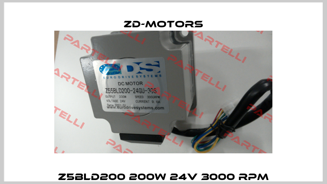 Z5BLD200 200W 24V 3000 rpm ZD-Motors