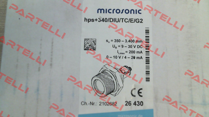 p/n: 26430, Type: hps+340/DIU/TC/E/G2 Microsonic