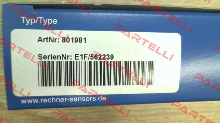 P/N: 801981, Type: KAS-80-A13-A-M18-PTFE/VAb-Y5-1-HP Rechner