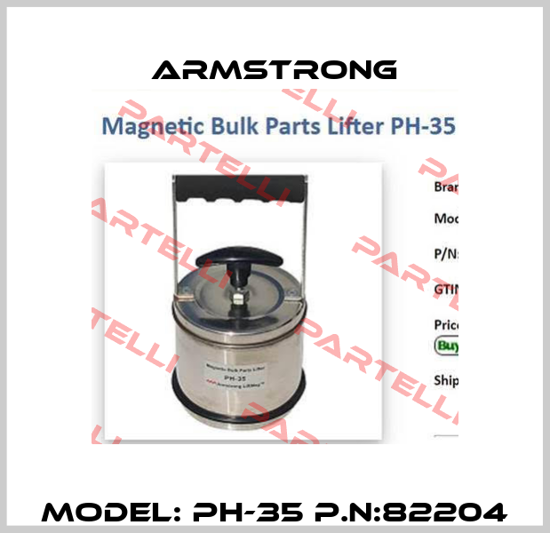 MODEL: PH-35 P.N:82204 Armstrong