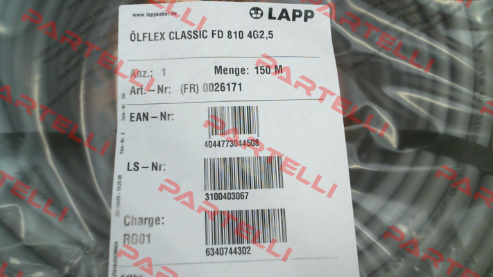 0026171 Lapp Kabel