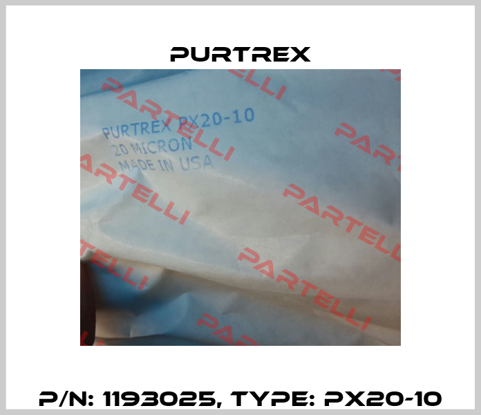 P/N: 1193025, Type: PX20-10 PURTREX