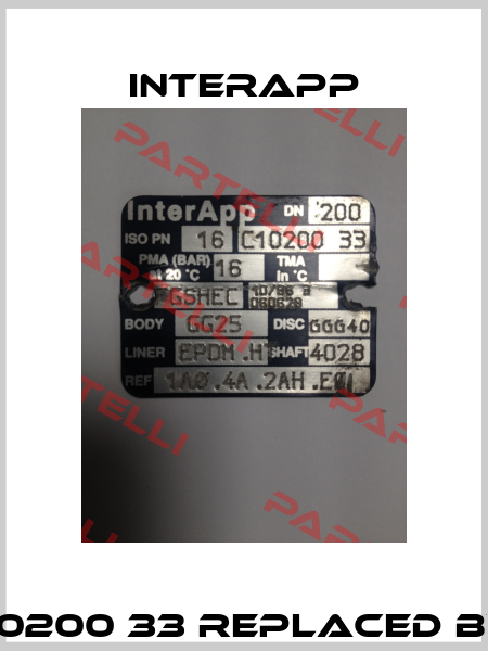 Obsolete DN200 PN 16 C10200 33 replaced by D10200.33-2KR.41.2AH.E  InterApp