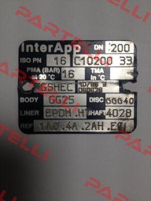 Obsolete DN200 PN 16 C10200 33 replaced by D10200.33-2KR.41.2AH.E  InterApp