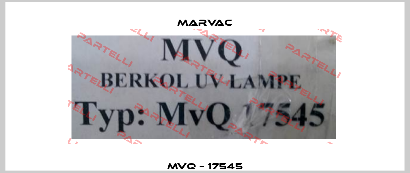 MVQ – 17545 MARVAC