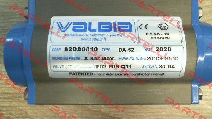 82DA0010 DA52 Valbia