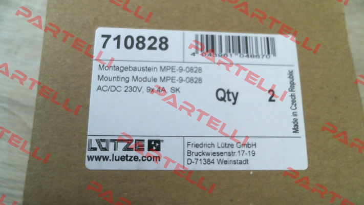 710828 / MPE-9 250V KL Luetze