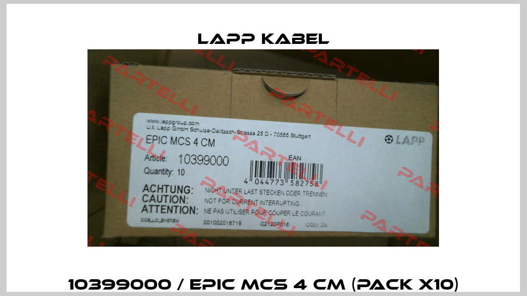 10399000 / EPIC MCS 4 CM (pack x10) Lapp Kabel