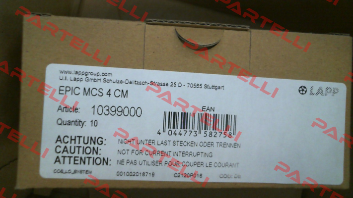 10399000 / EPIC MCS 4 CM (pack x10) Lapp Kabel