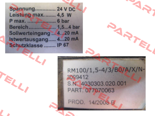 RM100/1,5-4/3/B0/A/X/N-3099412 - Obsolete, replaced by RM100/1,5-4/3/B0/C/3/N 077070132  Specken Drumag