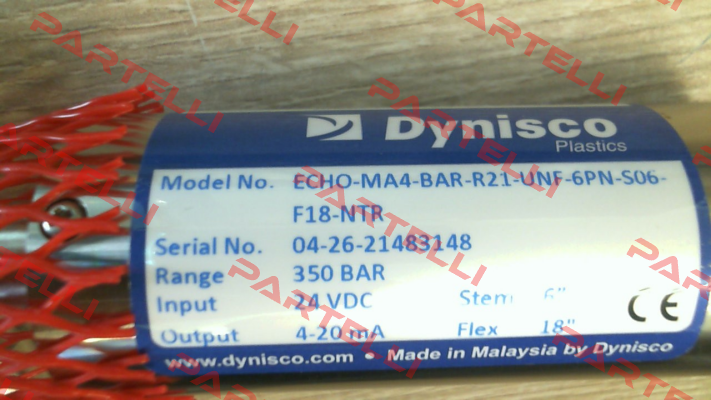 ECHO-MA4-BAR-R21-UNF-6PN-S06-F18-NTR Dynisco