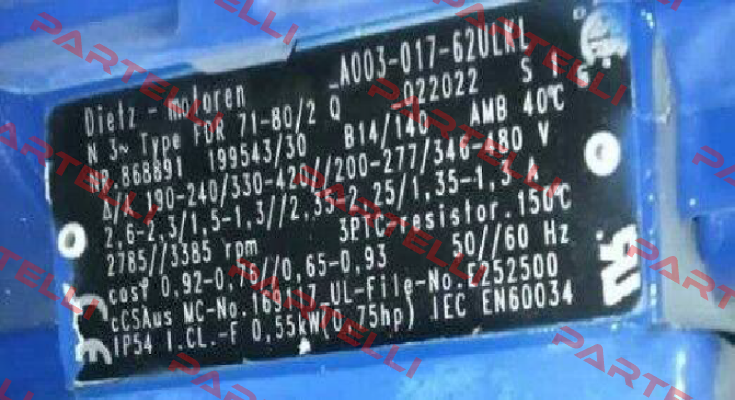 FDR 71-80/2Q -022022 obsolete, replacement 2180032  Dietz-Motoren