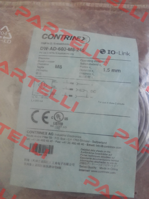 p/n: 320-520-129, Type: DW-AD-603-M8-245 Contrinex